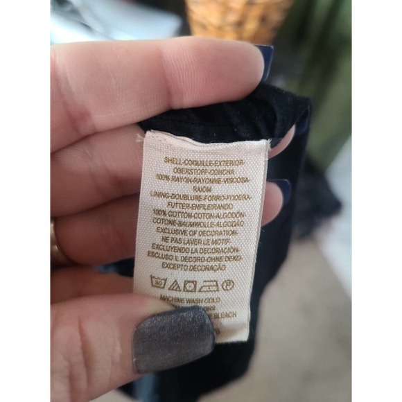 Free People Black Gauze Embroidered Lace Stretch Boho Shorts Womans Size Medium - Picture 8 of 8